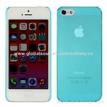 Ultra-thin PC Cases for iPhone 5/5S with 0.5mm Thickness, Various Colors Available